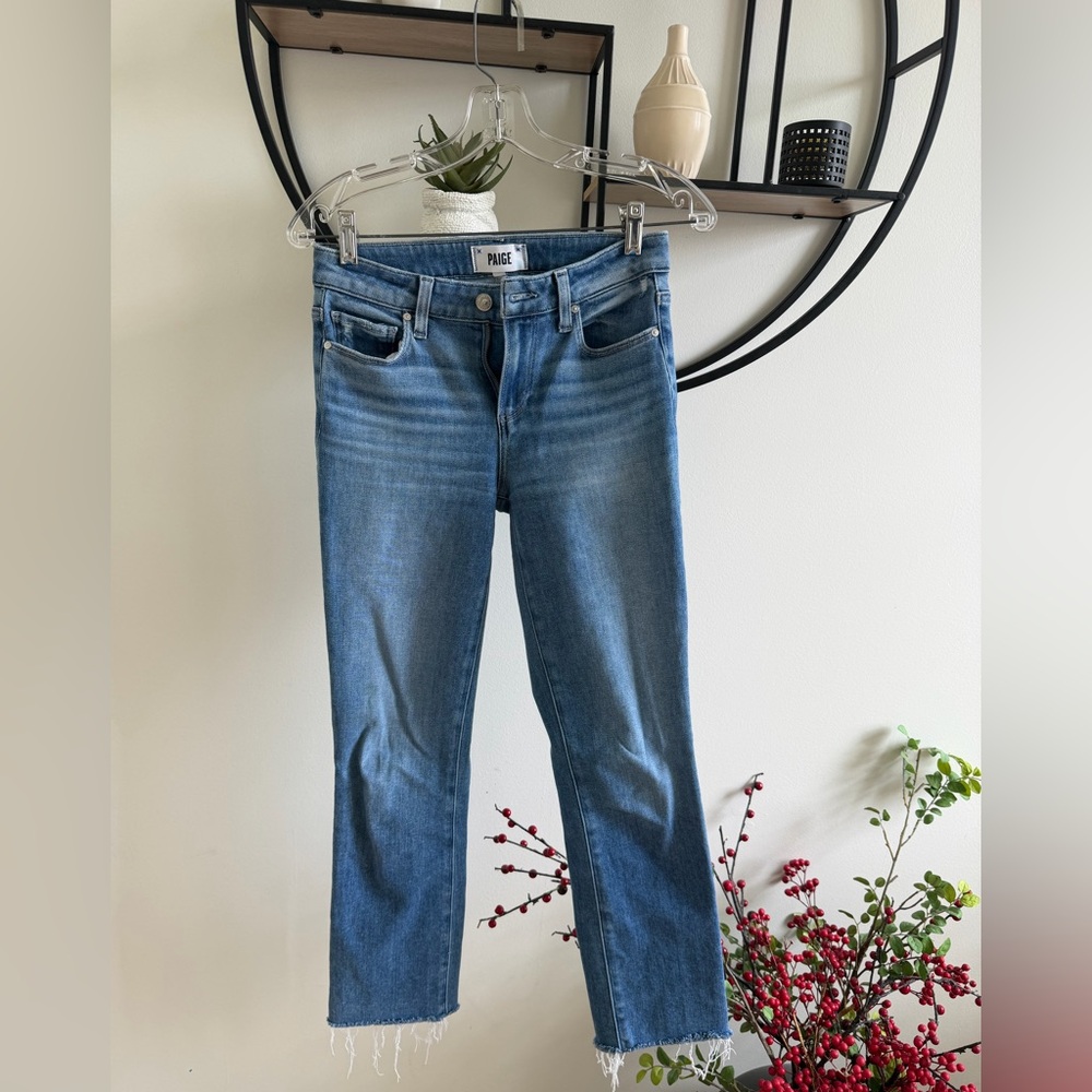 Paige straight raw hem jeans- Sz. 25